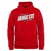 Men's Arkansas State Red Wolves Double Bar Pullover Hoodie - Red,baseball caps,new era cap wholesale,wholesale hats